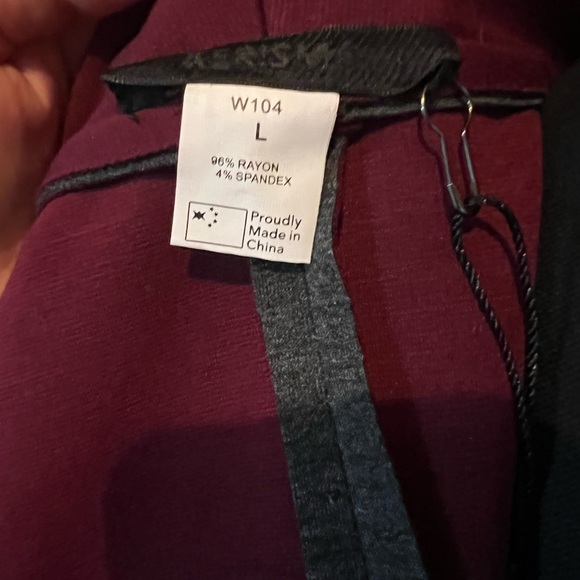 Gray Blazer Jacket with Burgundy inside Color - Picture 5 of 5